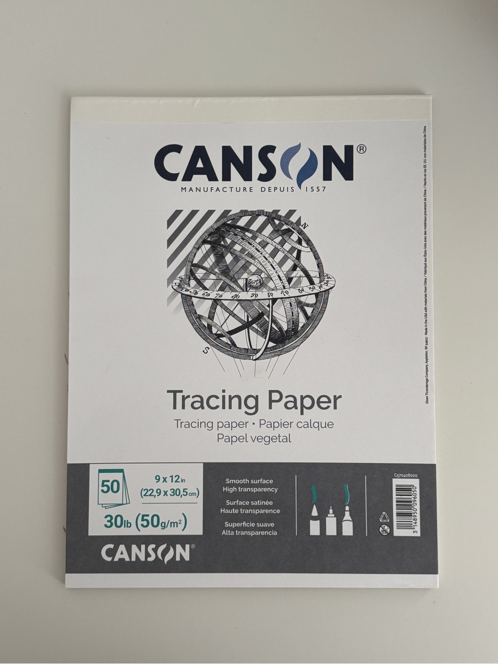 *NEVER USED* — Canon White Tracing Paper Pad - 50 Sheets